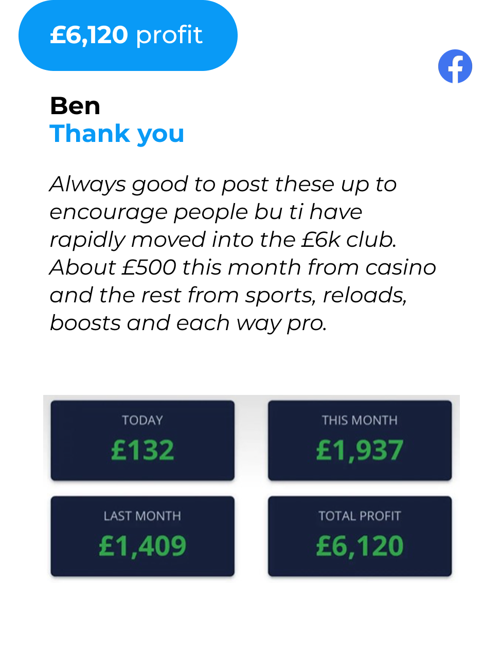Ben £6,120